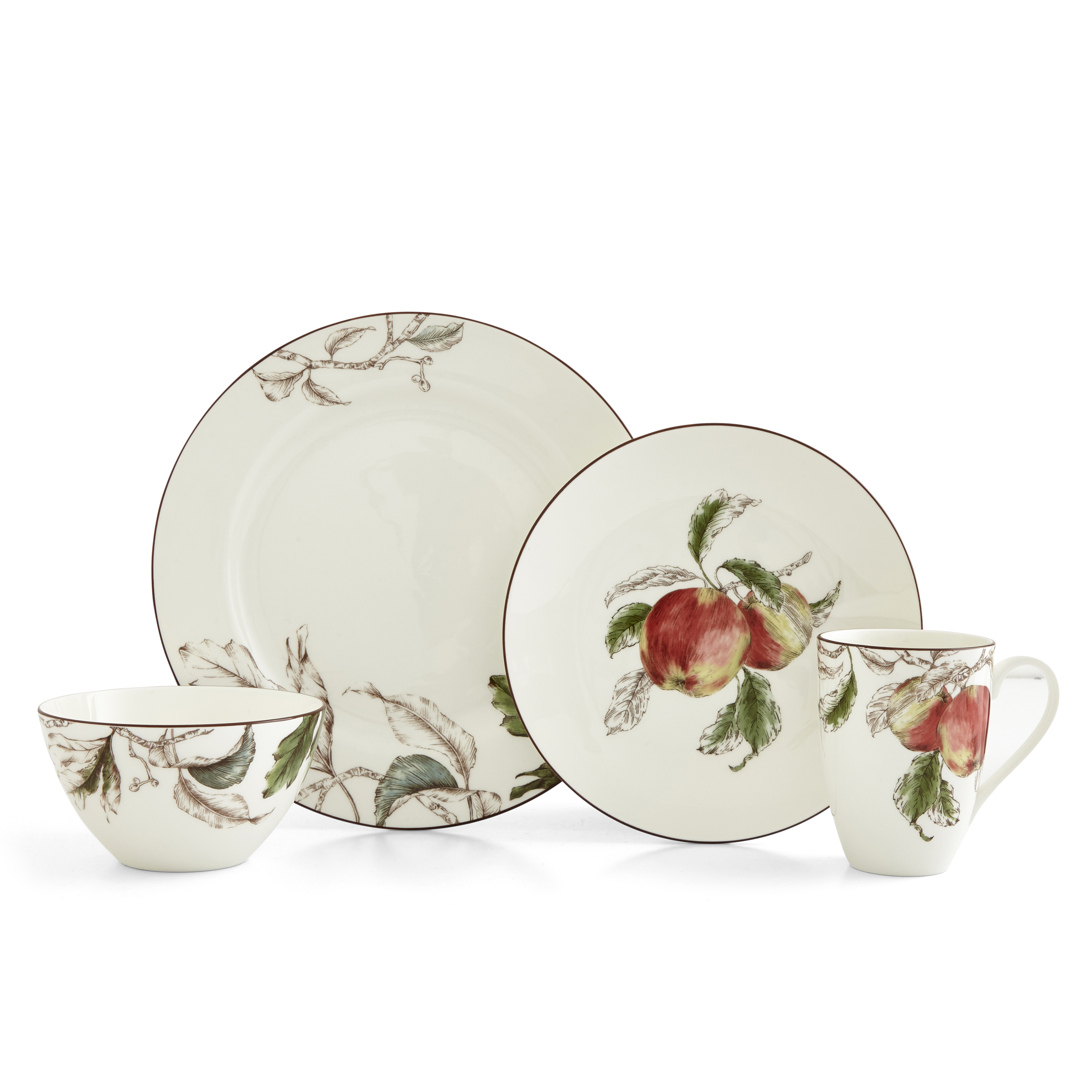 Nature's Bounty 4 Piece Place Setting, Apple image number null